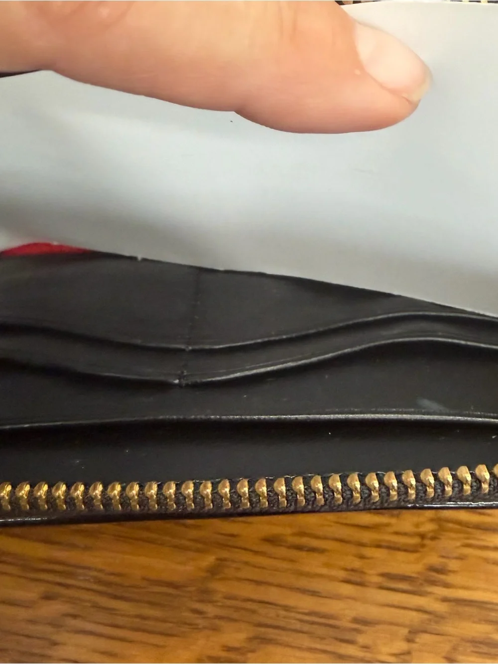 NWOT* Lauren Ralph Lauren Black Patent Leather Embossed Clutch WalletLuxe Y2K